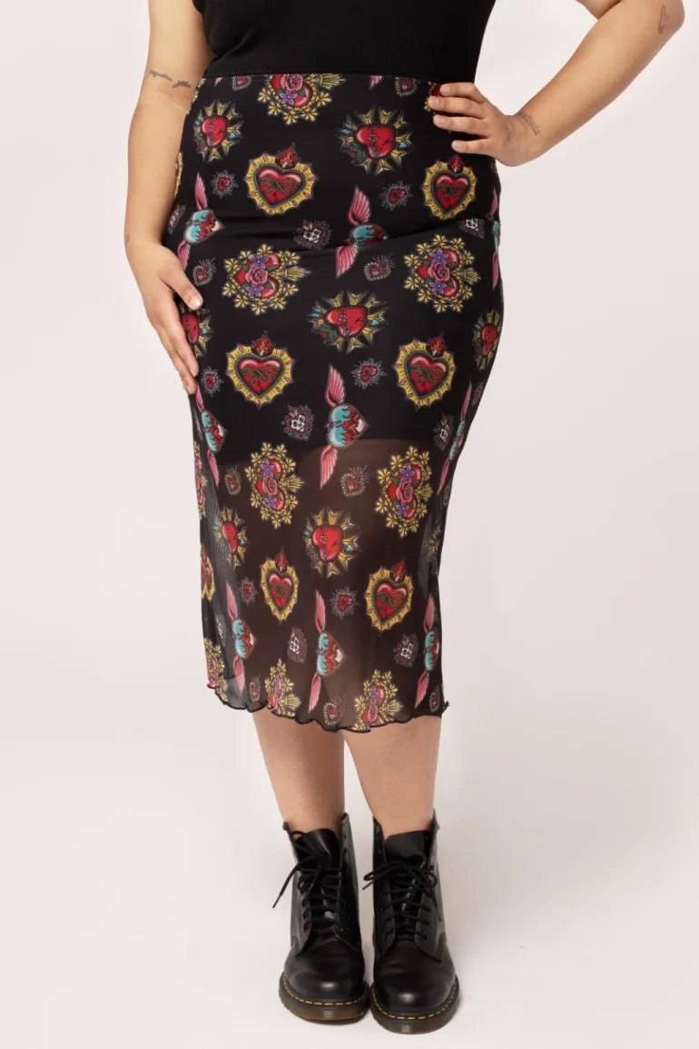 Amias Mesh Skirt>Hell Bunny Store