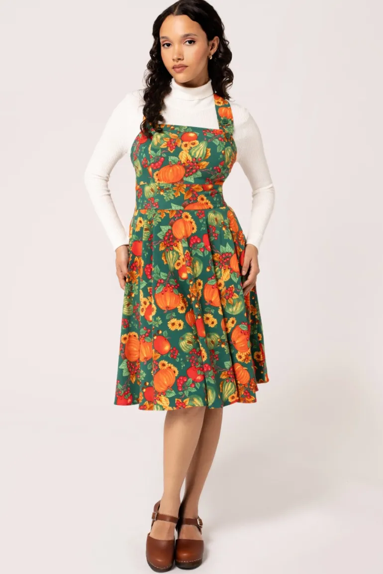 Autumn Pinafore Dress>Hell Bunny Online