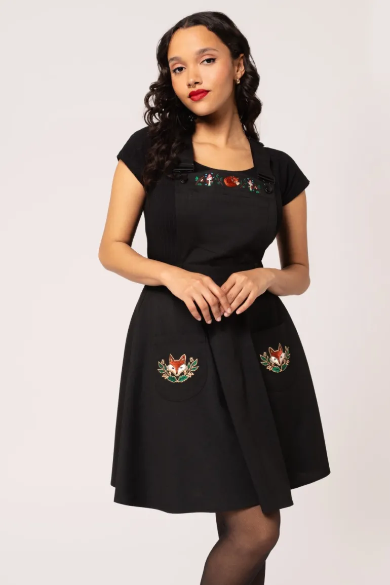 Basil Pinafore Dress>Hell Bunny Shop