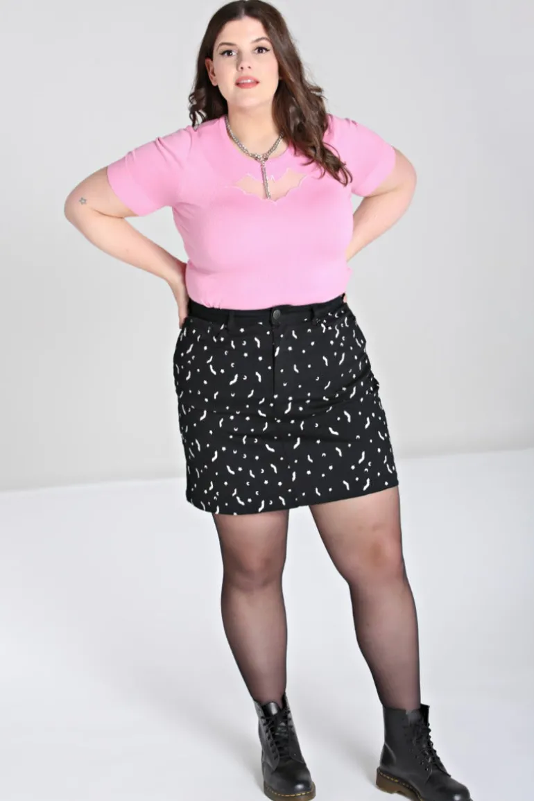 Bat Mini Skirt>Hell Bunny Discount