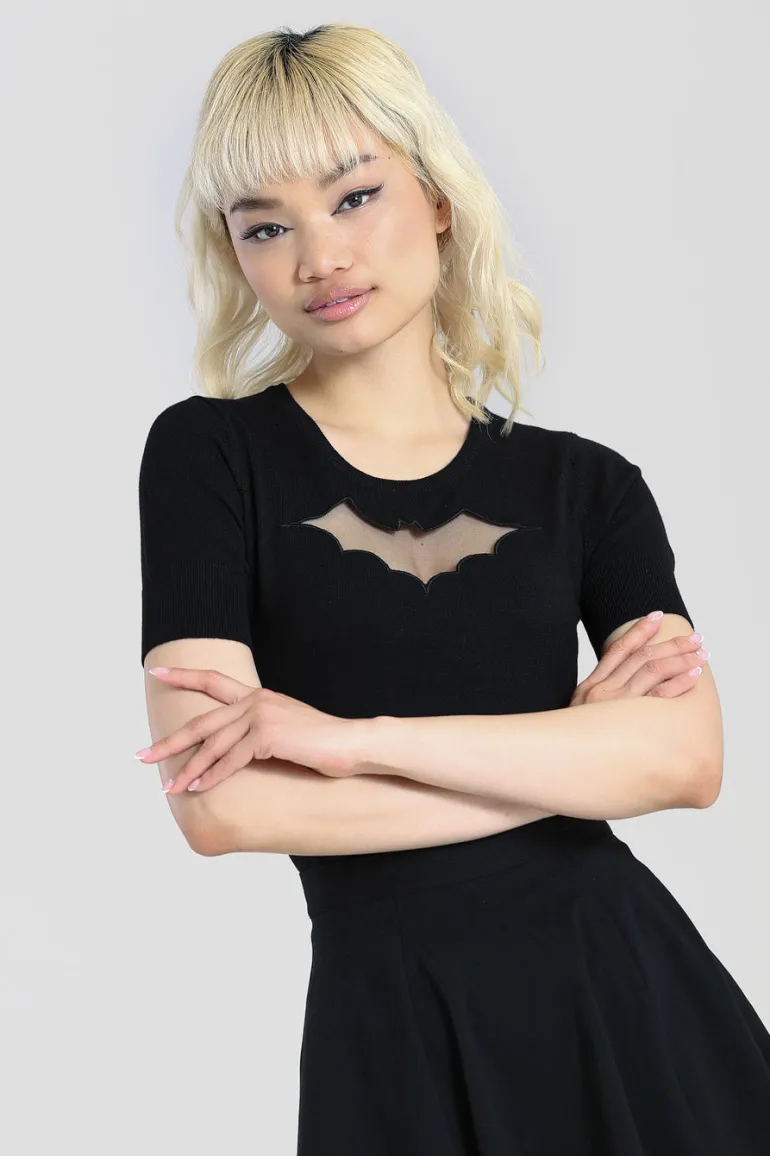 Bat Top>Hell Bunny Discount