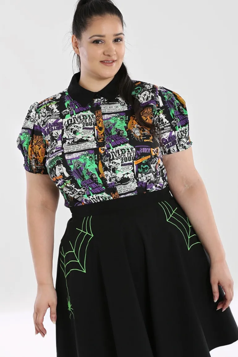 Be Afraid Blouse>Hell Bunny Cheap