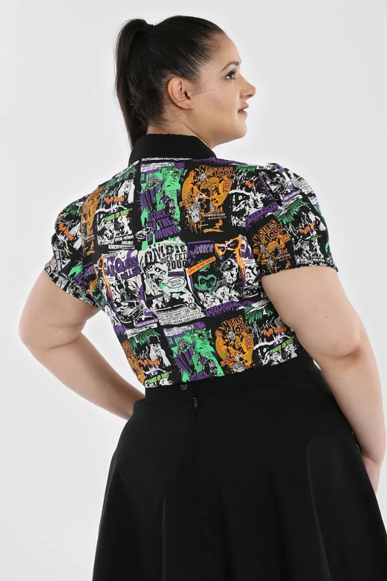 Be Afraid Blouse>Hell Bunny Cheap