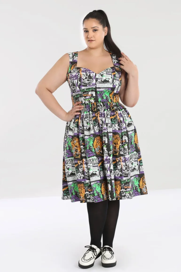 Be Afraid 50's Dress>Hell Bunny Clearance