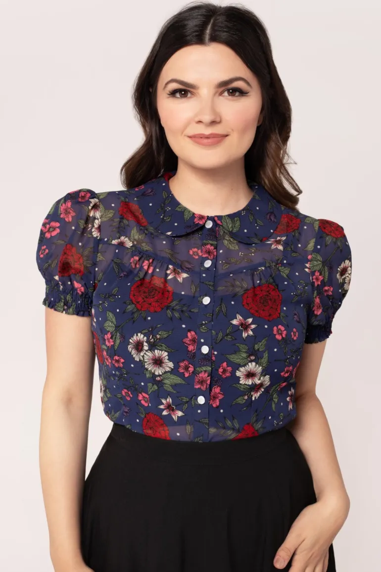 Camellia Blouse>Hell Bunny Flash Sale