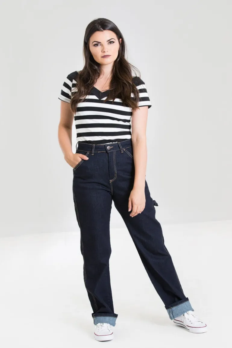 Carpenter Denim Jeans>Hell Bunny Sale