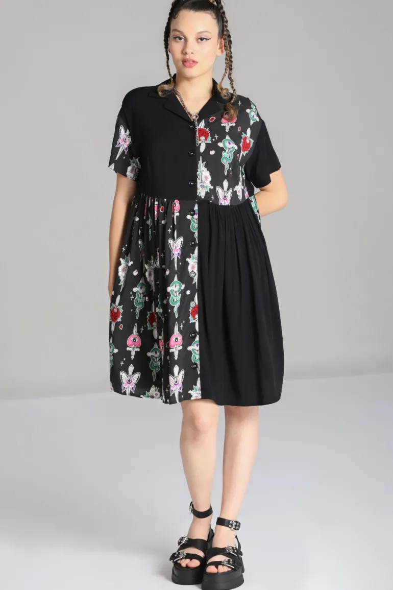 Cersei Knee Dress>Hell Bunny Cheap