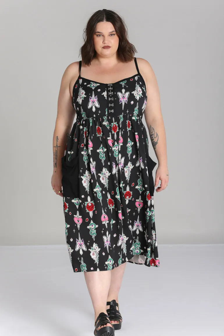 Cersei Maxi Dress>Hell Bunny Hot