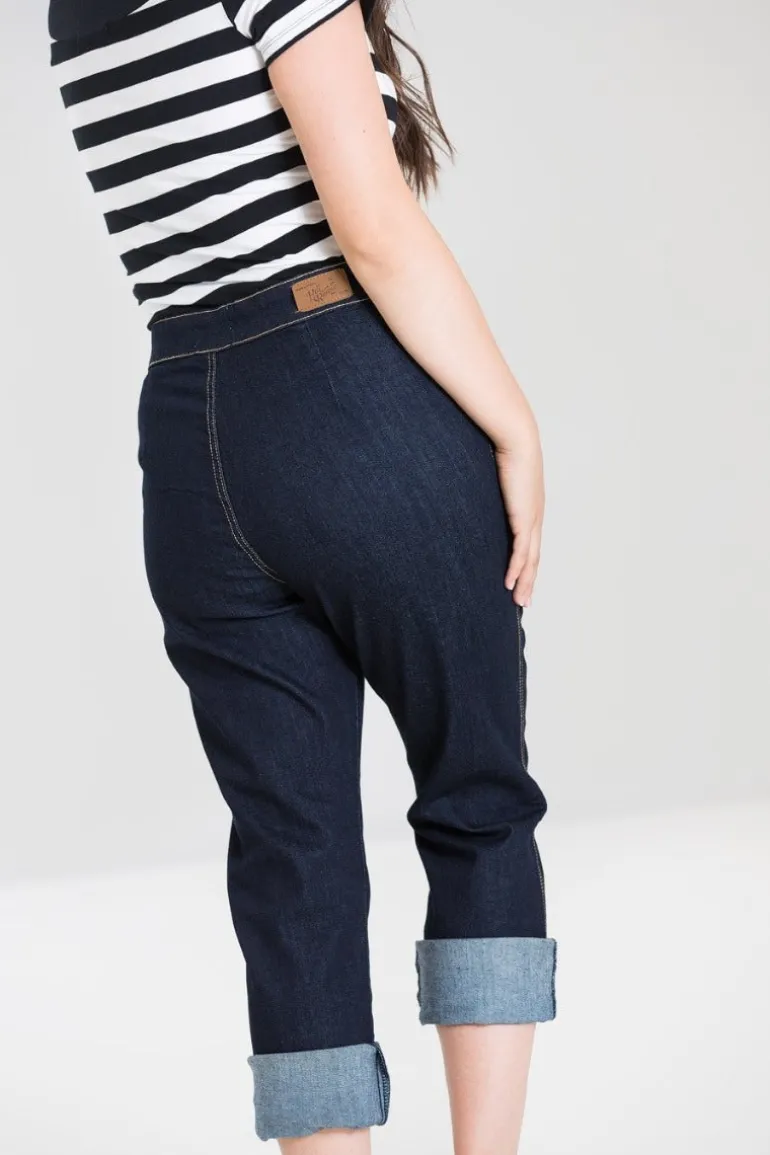 Charlie Denim Capris>Hell Bunny Outlet