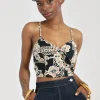 Dominique Crop Top>Hell Bunny Discount