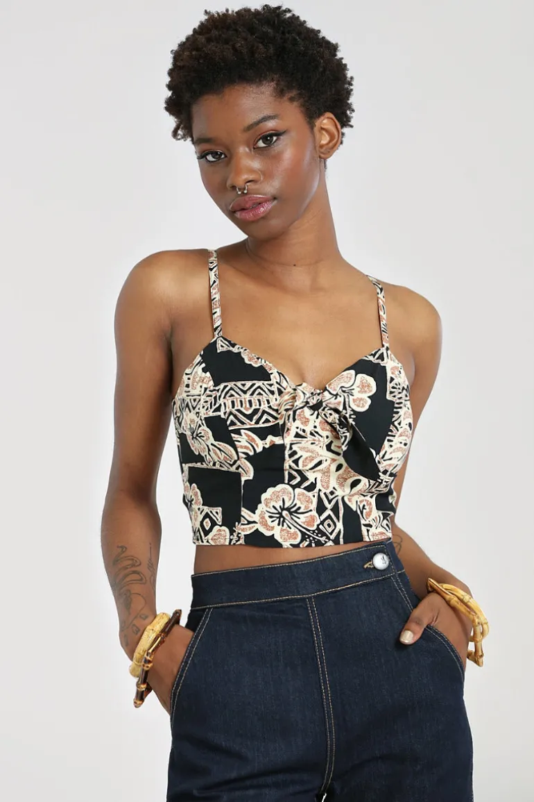 Dominique Crop Top>Hell Bunny Discount