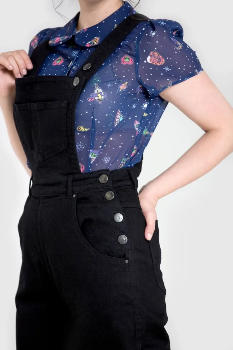 Elly May Denim Dungaree>Hell Bunny Flash Sale