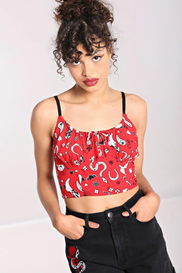 Emmylou Crop Top>Hell Bunny Discount