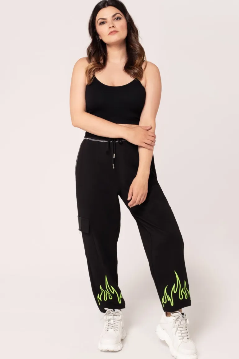 Flames Joggers>Hell Bunny Best