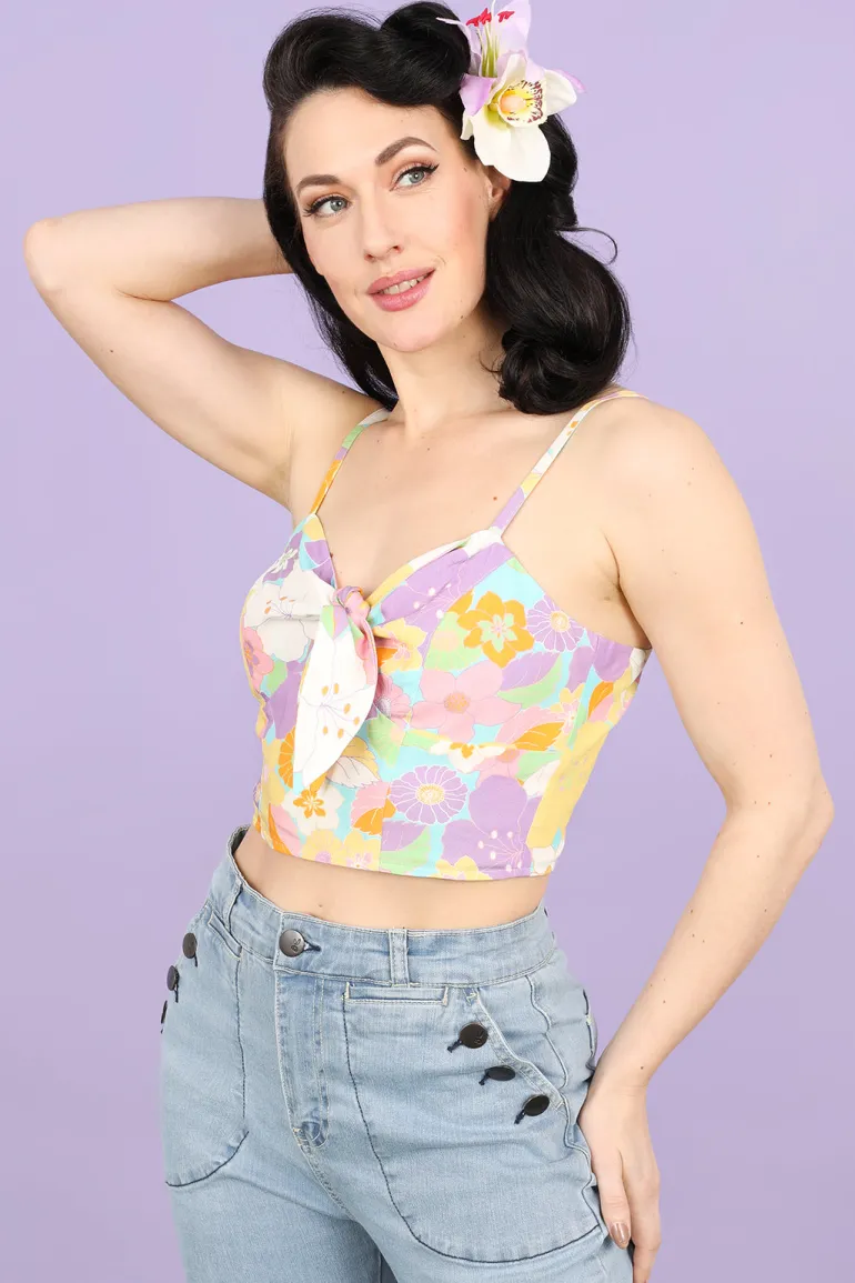 Florette Crop Top>Hell Bunny Hot