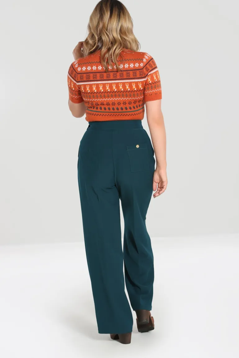 Ginger Swing Trousers>Hell Bunny Best