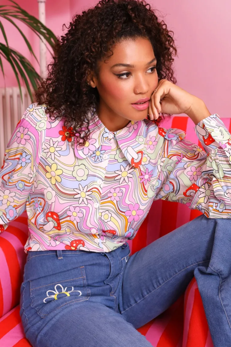 Happy Daze Blouse>Hell Bunny Best Sale