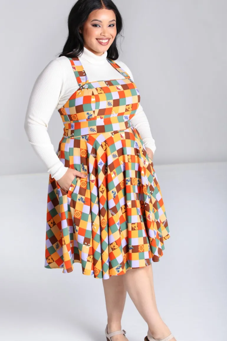 Hawthorn Pinafore Dress>Hell Bunny Fashion