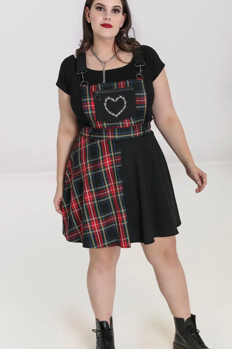 Heather Pinafore Dress>Hell Bunny Cheap