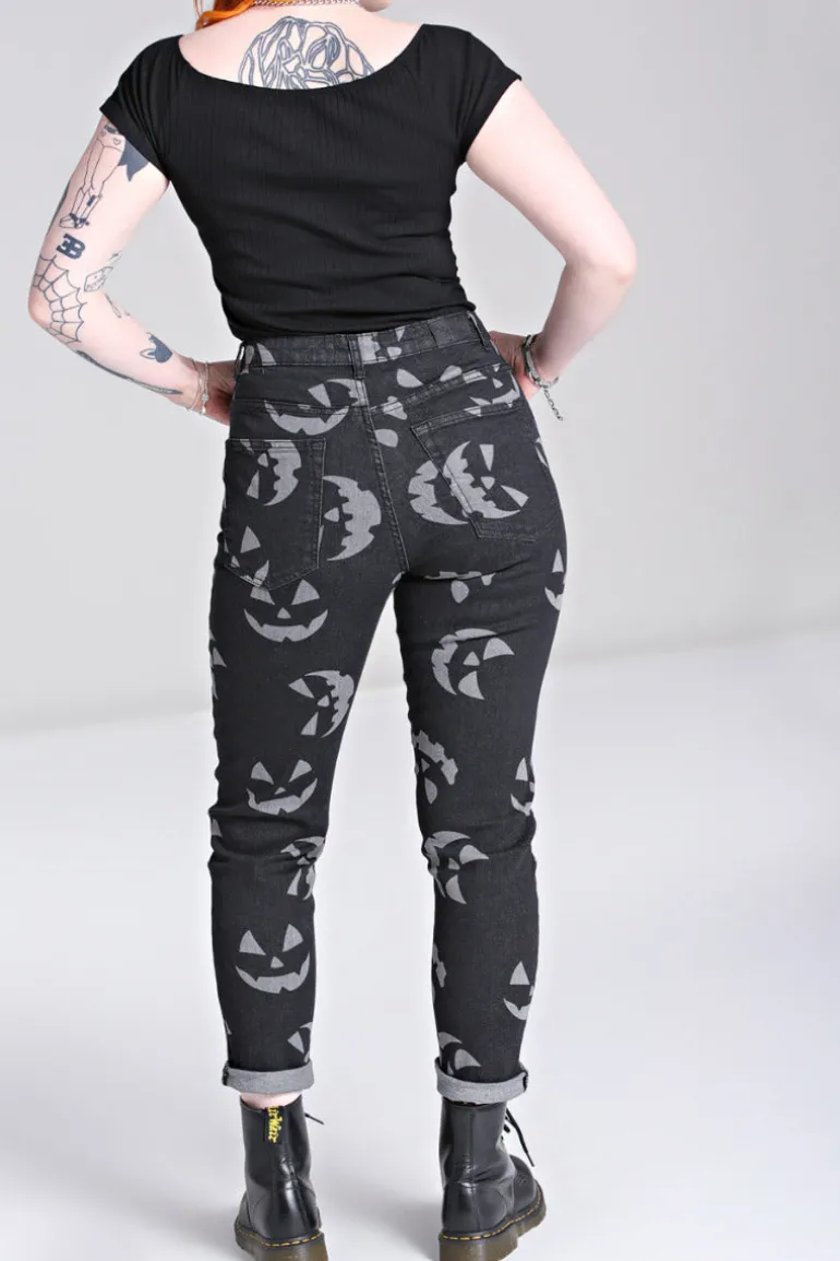 Jack-O-Lantern Jeans>Hell Bunny Clearance