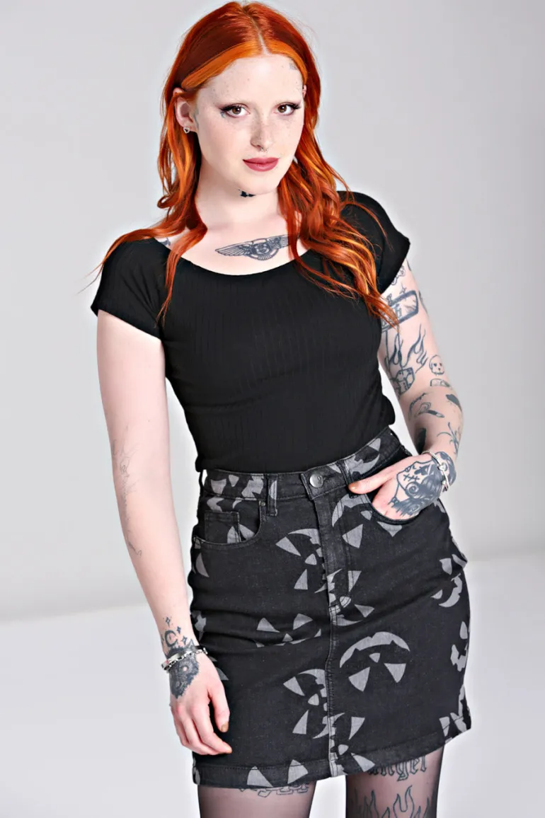 Jack-O-Lantern Skirt>Hell Bunny Cheap