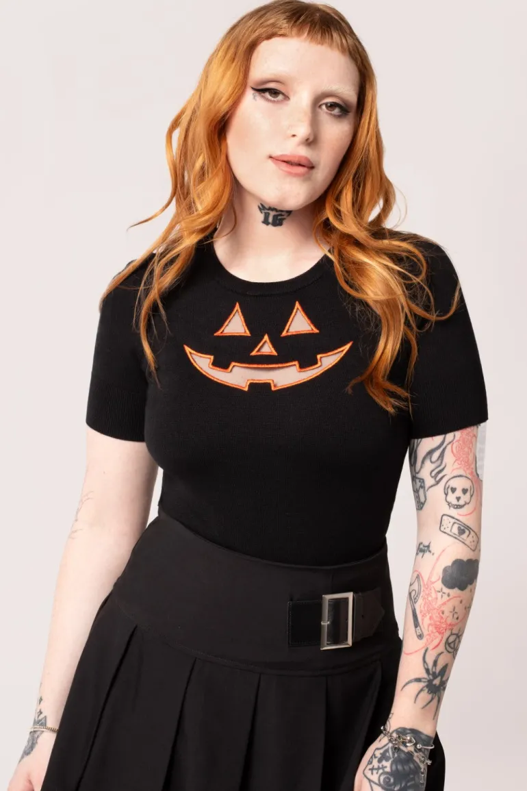 Jack-O-Lantern Top>Hell Bunny Store