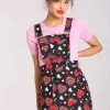 Kate Heart Pinafore Dress>Hell Bunny Clearance