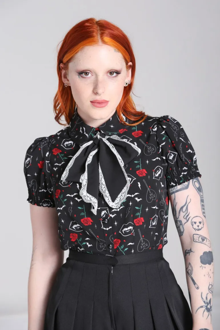 Lilith Blouse>Hell Bunny Fashion