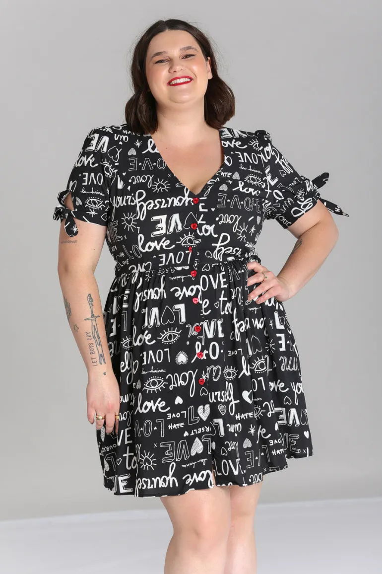 Love Yourself Mini Dress>Hell Bunny Cheap