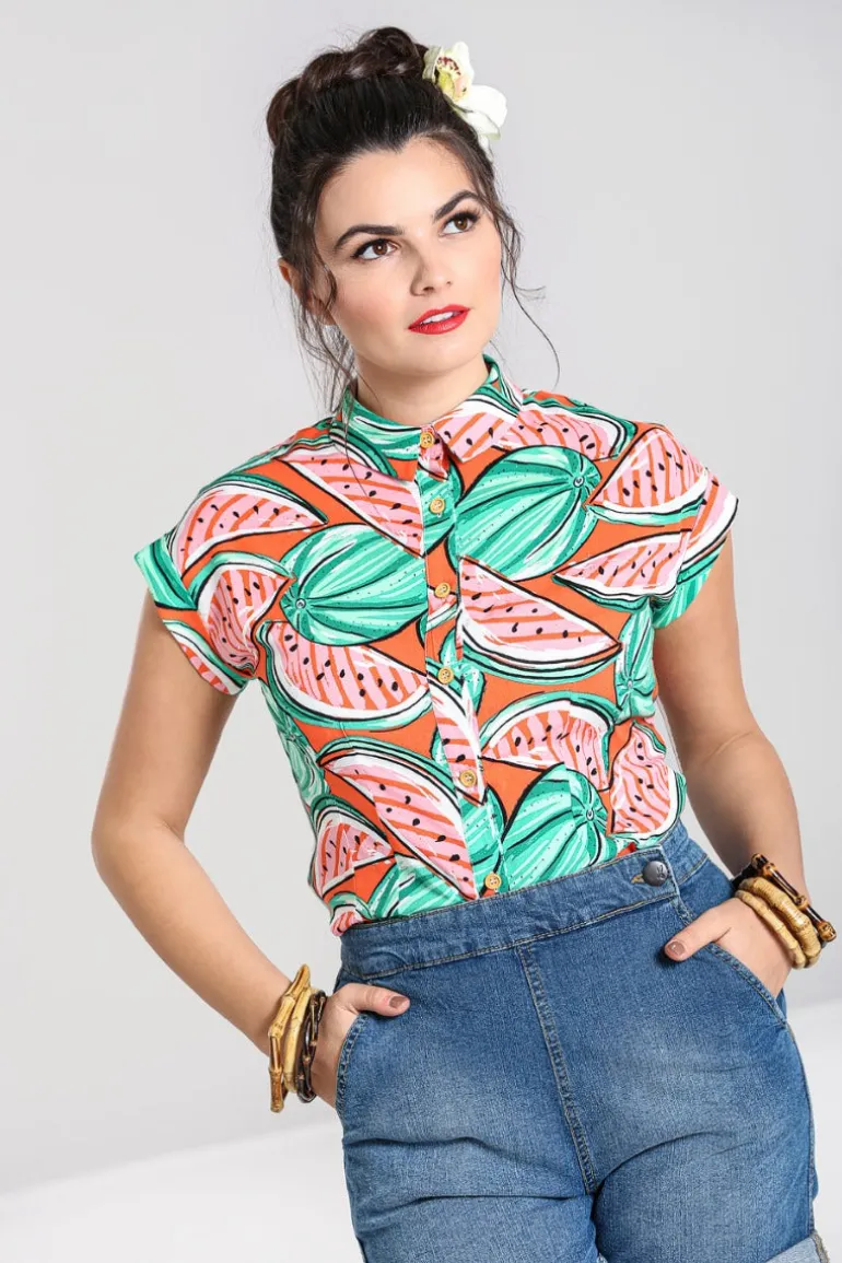 Melonie Shirt>Hell Bunny Discount