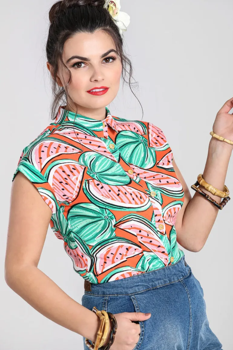 Melonie Shirt>Hell Bunny Discount