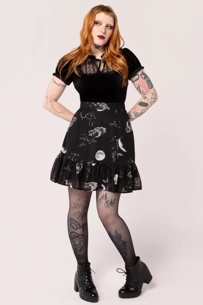 Over The Moon Skirt>Hell Bunny Best
