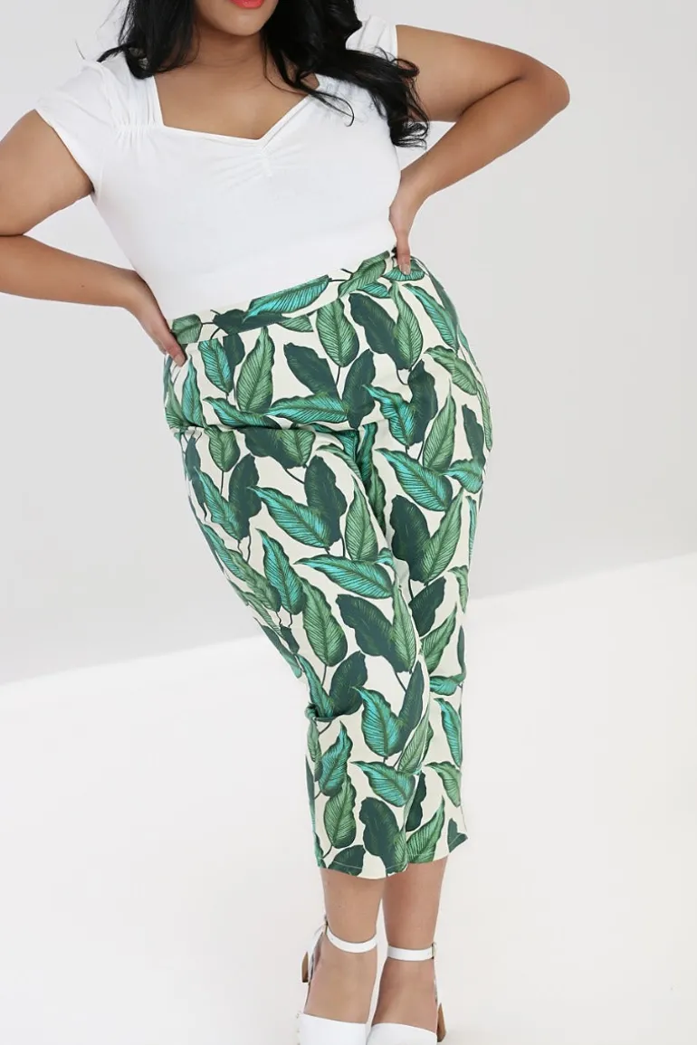 Rainforest Cigarette Trousers>Hell Bunny Online