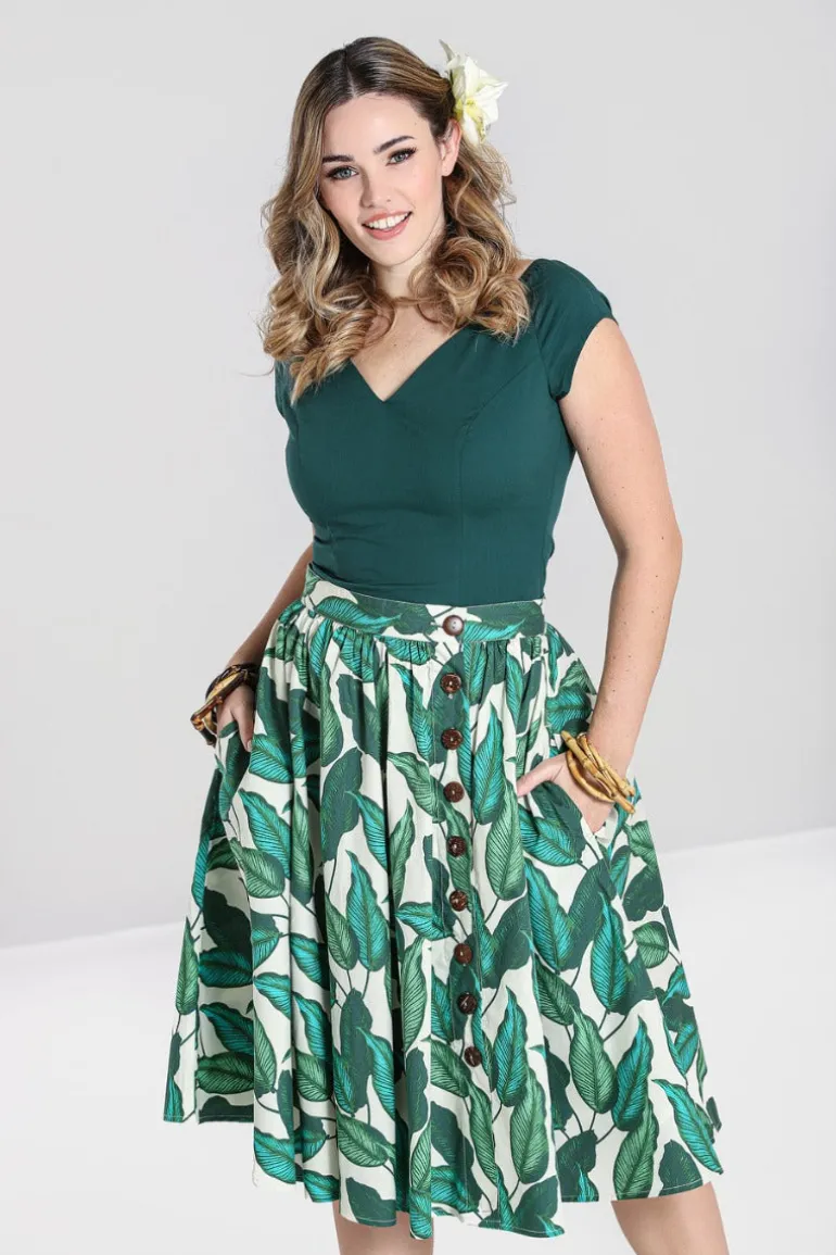 Rainforest 50's Skirt>Hell Bunny Fashion