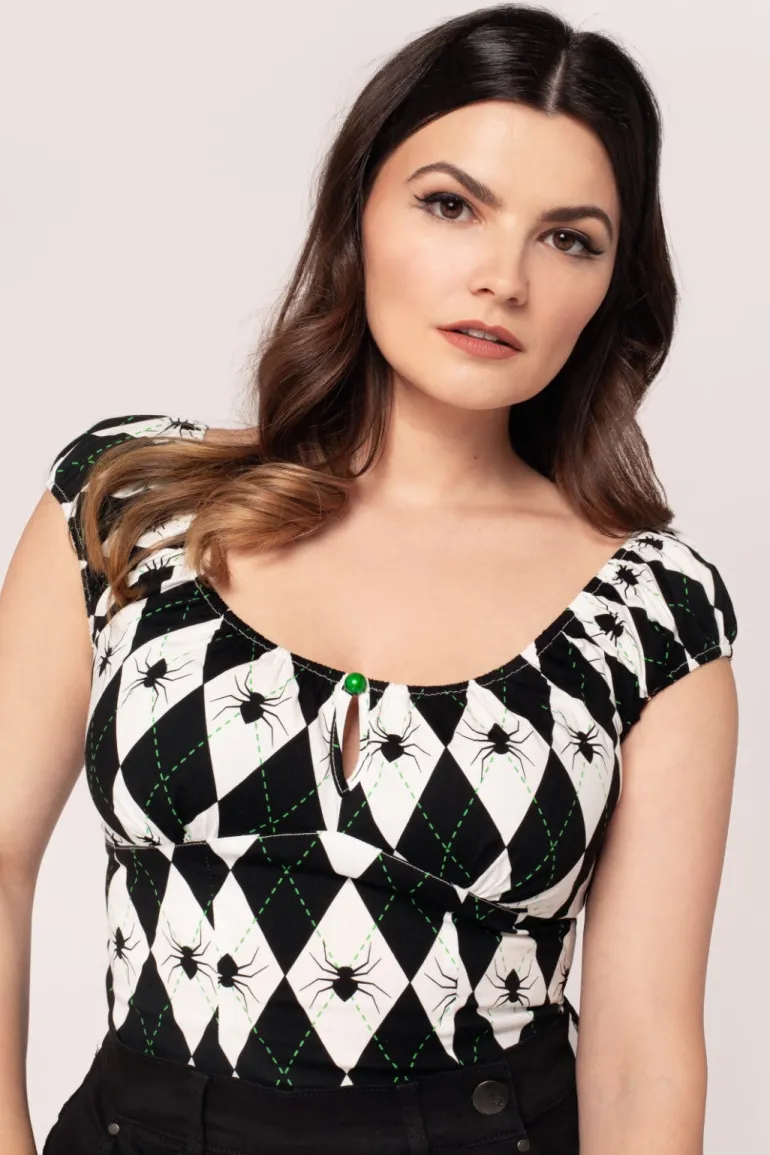 Regina Top>Hell Bunny Hot