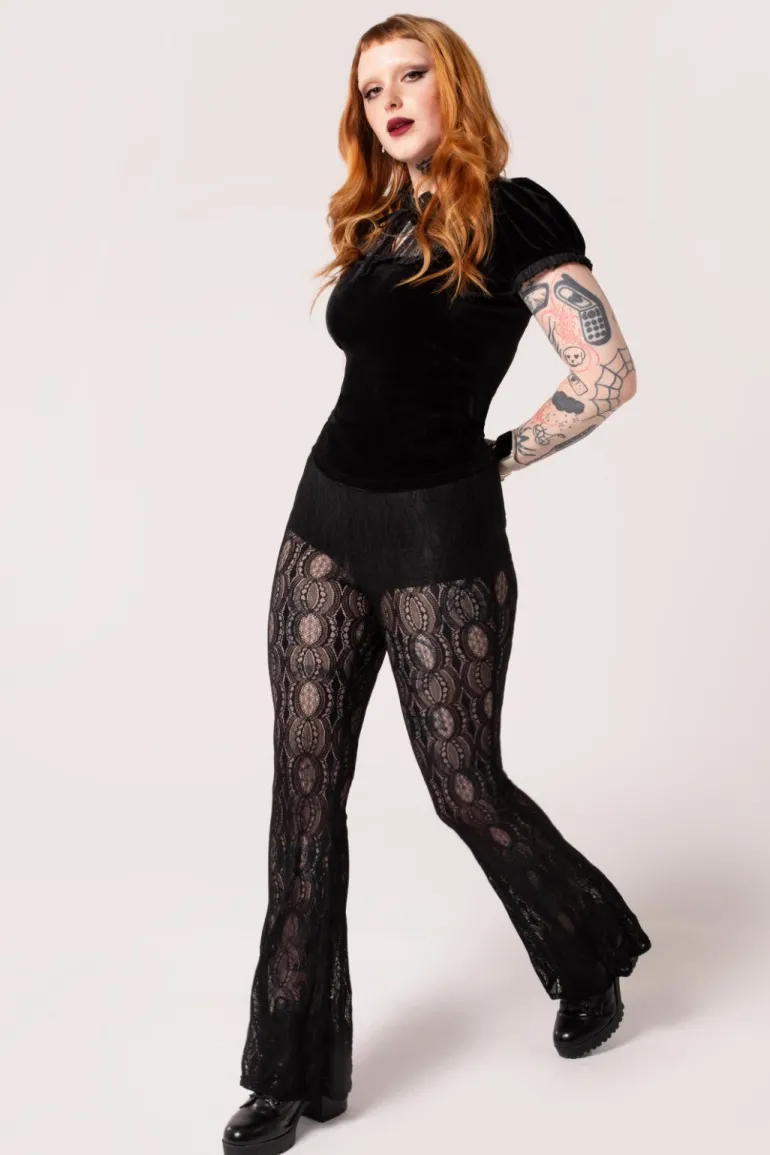 Rhea Trousers>Hell Bunny Fashion