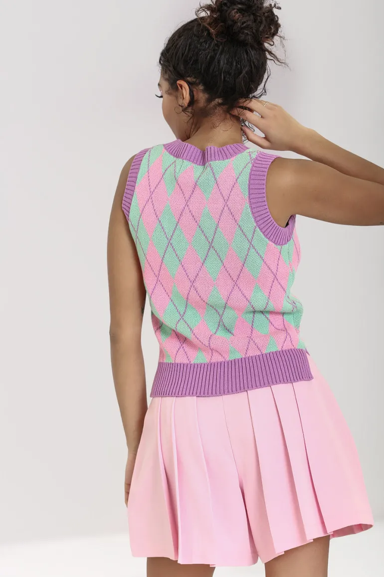 Rhombus Vest>Hell Bunny Fashion