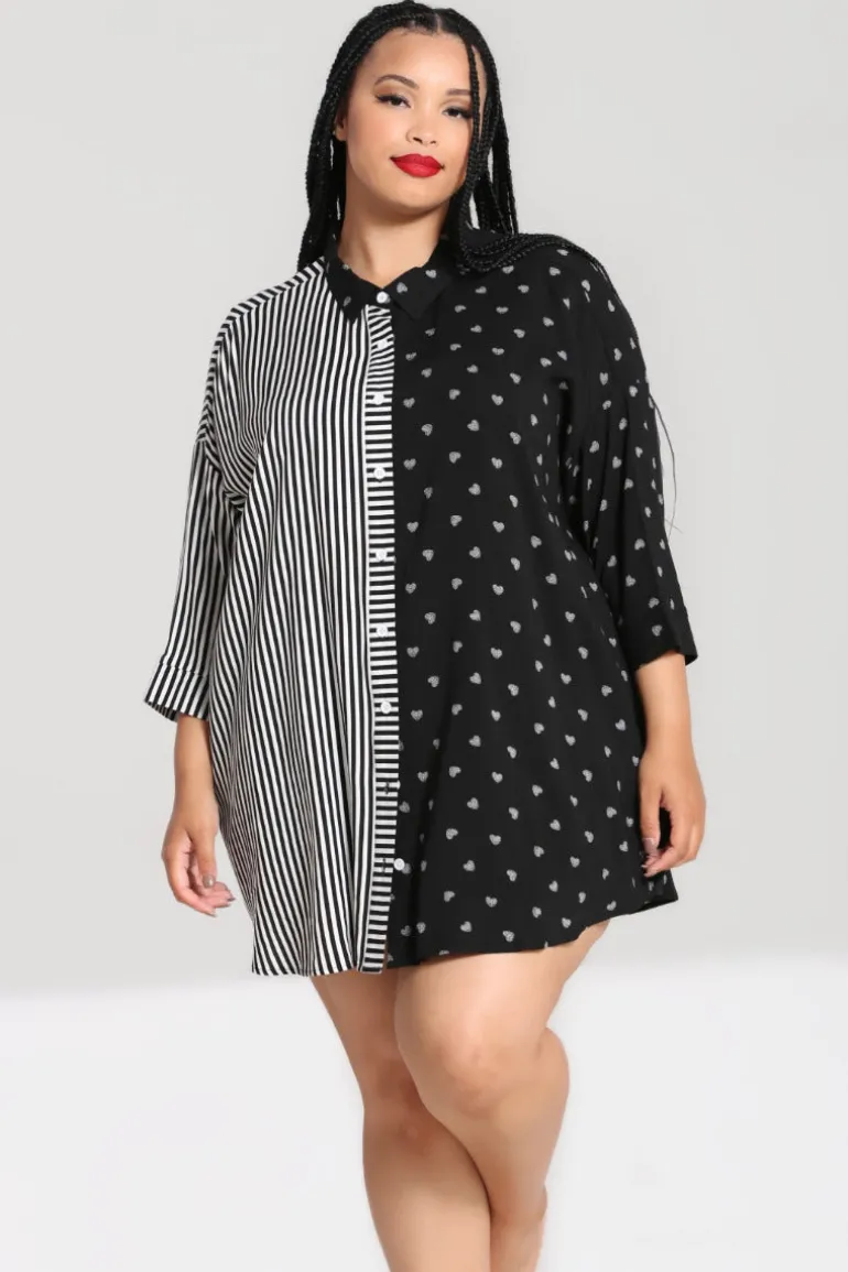 Ribcage Oversized Shirt>Hell Bunny Online