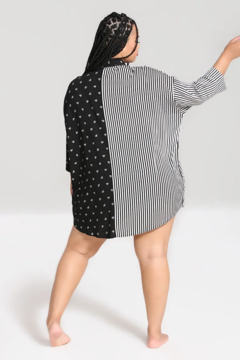 Ribcage Oversized Shirt>Hell Bunny Online