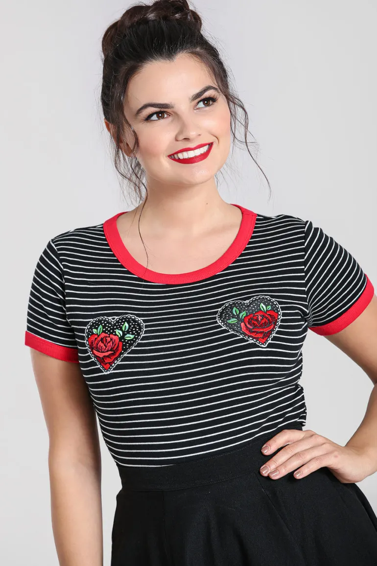 Rose Heart Top>Hell Bunny Outlet