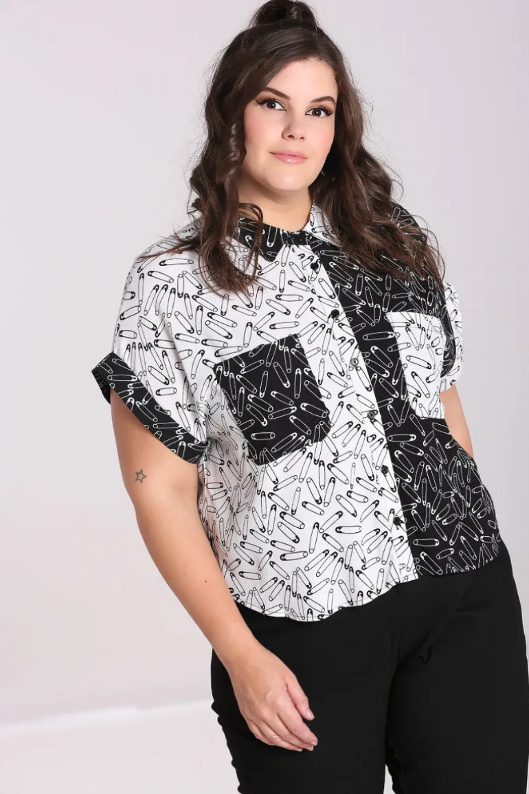 Safety Pin Shirt>Hell Bunny New