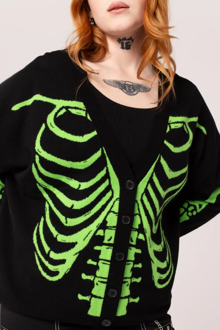 Skeleton Cardigan>Hell Bunny Discount
