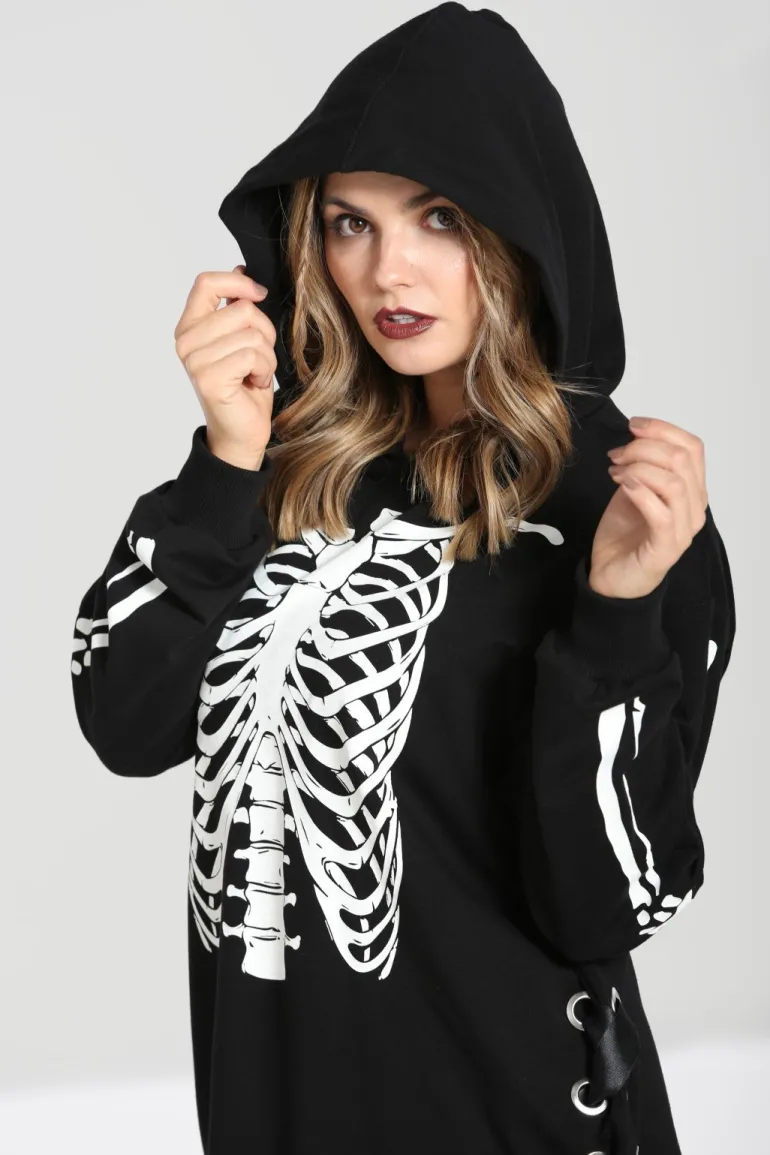 skeleton_hoodie_dress_10.webp Skeleton Hoodie Dress>Hell Bunny Clearance