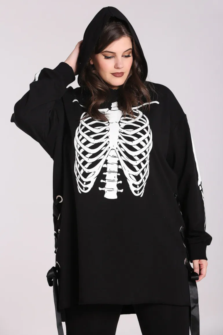 skeleton_hoodie_dress_2.webp Skeleton Hoodie Dress>Hell Bunny Clearance
