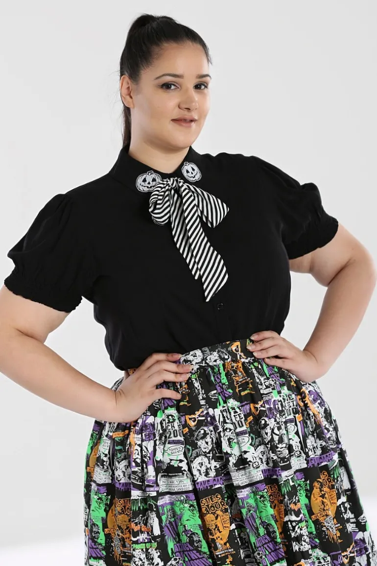 Skelli Blouse>Hell Bunny Store