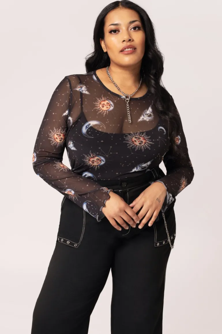 Solaris Mesh Top>Hell Bunny Cheap