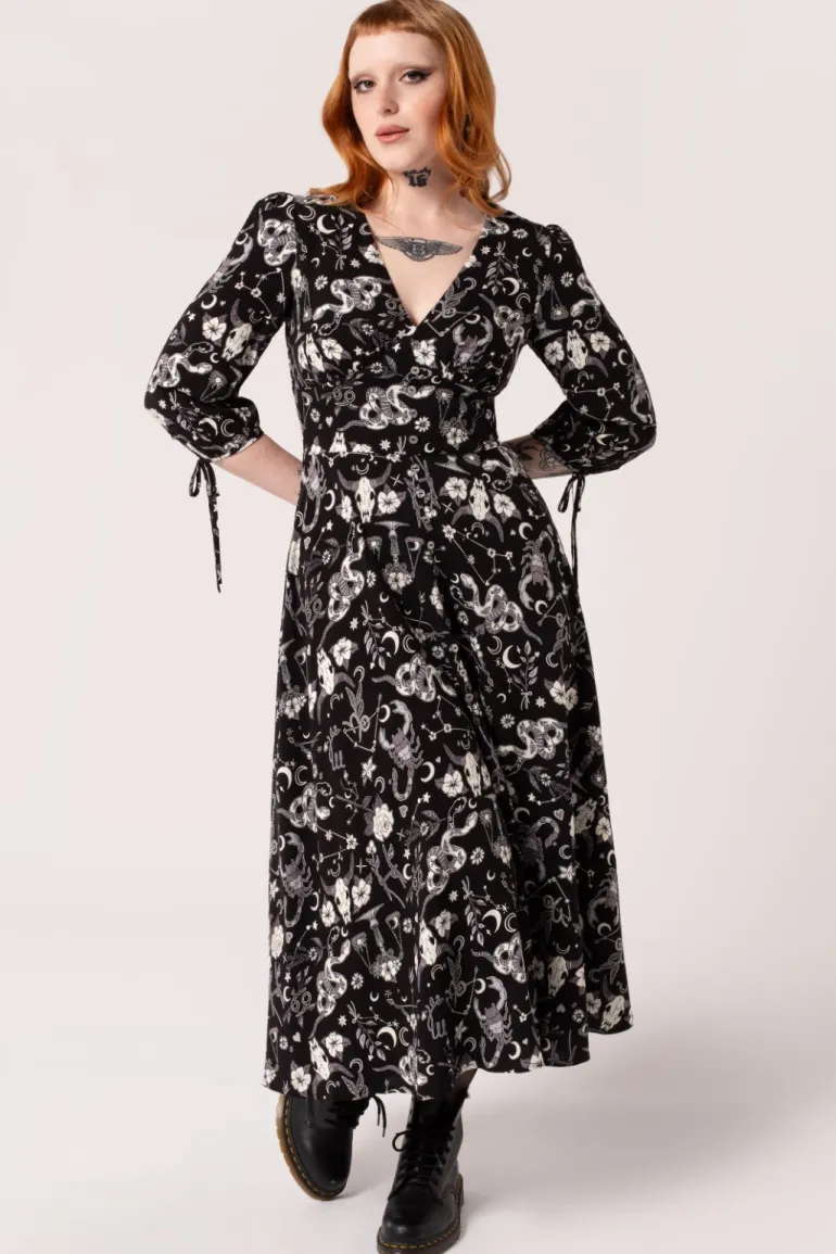 Star Sign Midi Dress>Hell Bunny Fashion