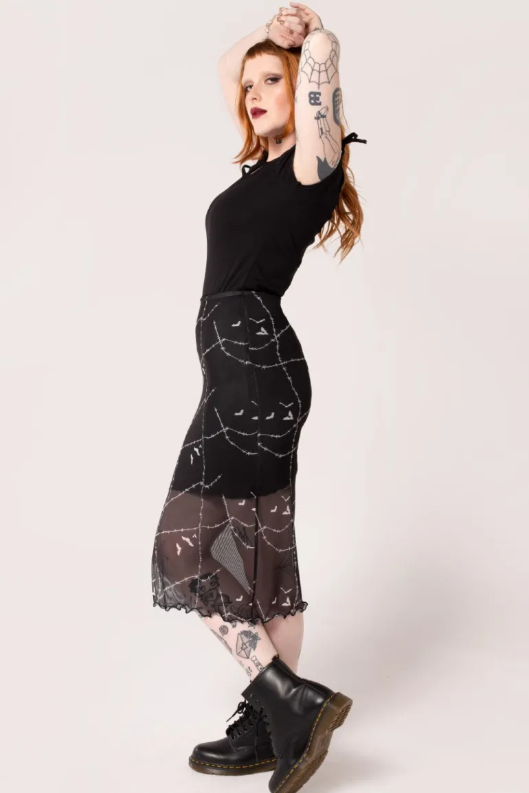 Stitches Mesh Skirt>Hell Bunny Fashion