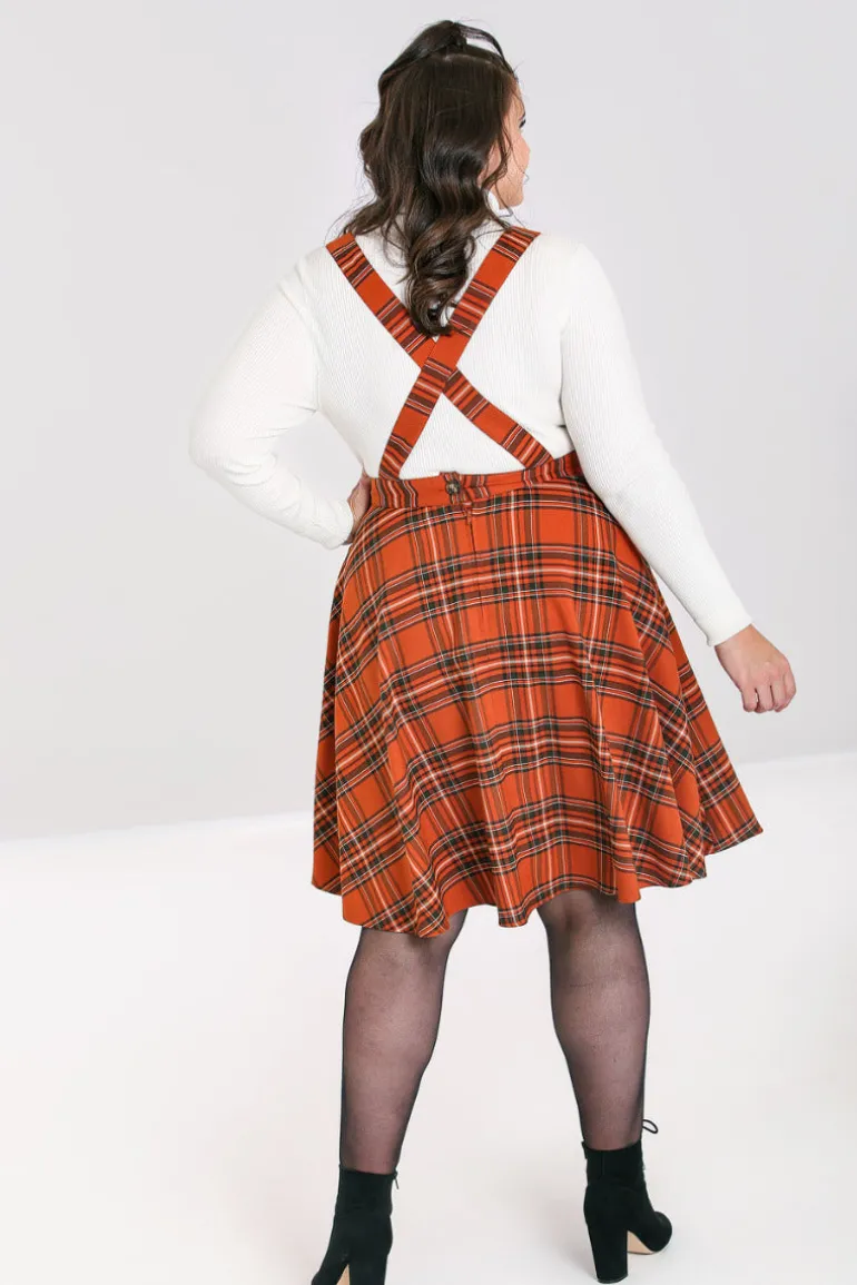 Tawny Pinafore Dress>Hell Bunny Clearance