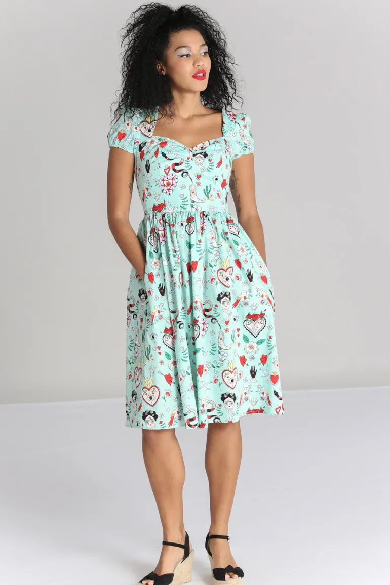 Tijuana Midi Dress>Hell Bunny Clearance